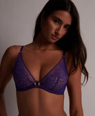 Soutien-gorge triangle armatures Illusion fauve Ultraviolet Aubade 1AF12-ULTR
