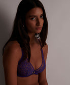 Soutien-gorge triangle armatures Illusion fauve Ultraviolet Aubade 1AF12-ULTR