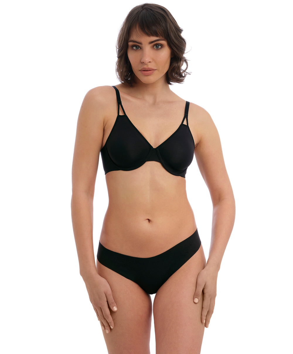 Soutien-gorge triangle moulé lisse Wacoal Accord noir WE600409-BLK