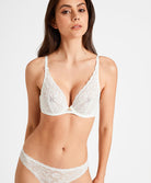 Soutien-gorge triangle plunge Rosessence opale Aubade HK12-OPAL