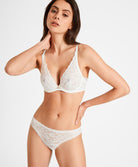 Soutien-gorge triangle plunge Rosessence opale Aubade HK12-OPAL