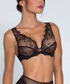 Soutien-gorge triangle sexy "Glamour" Lise Charmel Fauve Amour ambre panthère ACH7479-AP