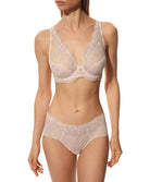 Soutien-gorge triangle sexy "Glamour" Lise Charmel Rose de Venise désir venise ACH7421-DV