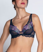 Soutien-gorge triangle sexy "Glamour" Lise Charmel Déesse Désirs mauve ACH7477-MD