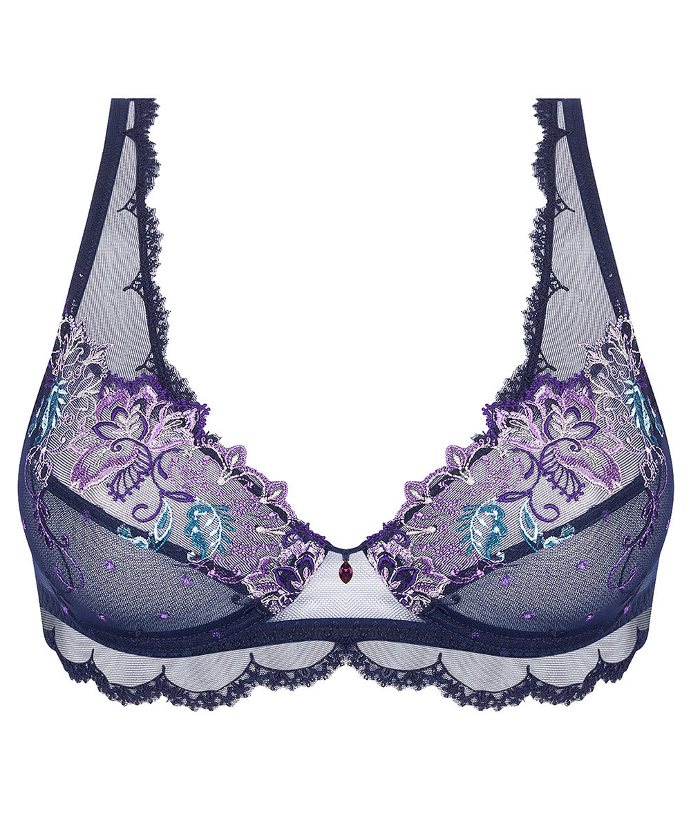 Soutien-gorge triangle sexy "Glamour" Lise Charmel Déesse Désirs mauve ACH7477-MD