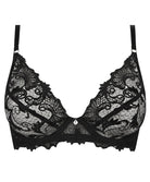 Soutien-gorge triangle sexy "Glam" Lise Charmel Dressing Floral noir ACC7488-NO 100