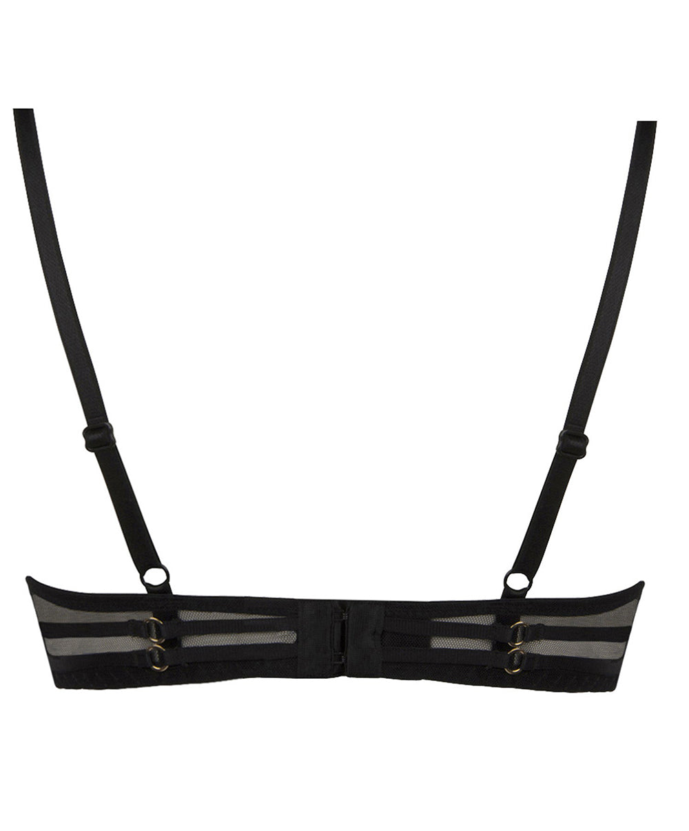 Soutien-gorge triangle sexy "Glam" Lise Charmel Dressing Floral noir ACC7488-NO 100