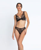 Soutien-gorge triangle sexy "Glamour" Lise Charmel Féérie Couture noir ACH7474-NO