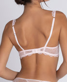 Soutien-gorge triangle sexy "Glamour" Lise Charmel Sublime en Dentelle rose poudre ACH7413-OS 