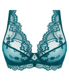 Soutien-gorge triangle sexy "Glamour" Lise Charmel Sublime en Dentelle vert princesse ACH7413-VP