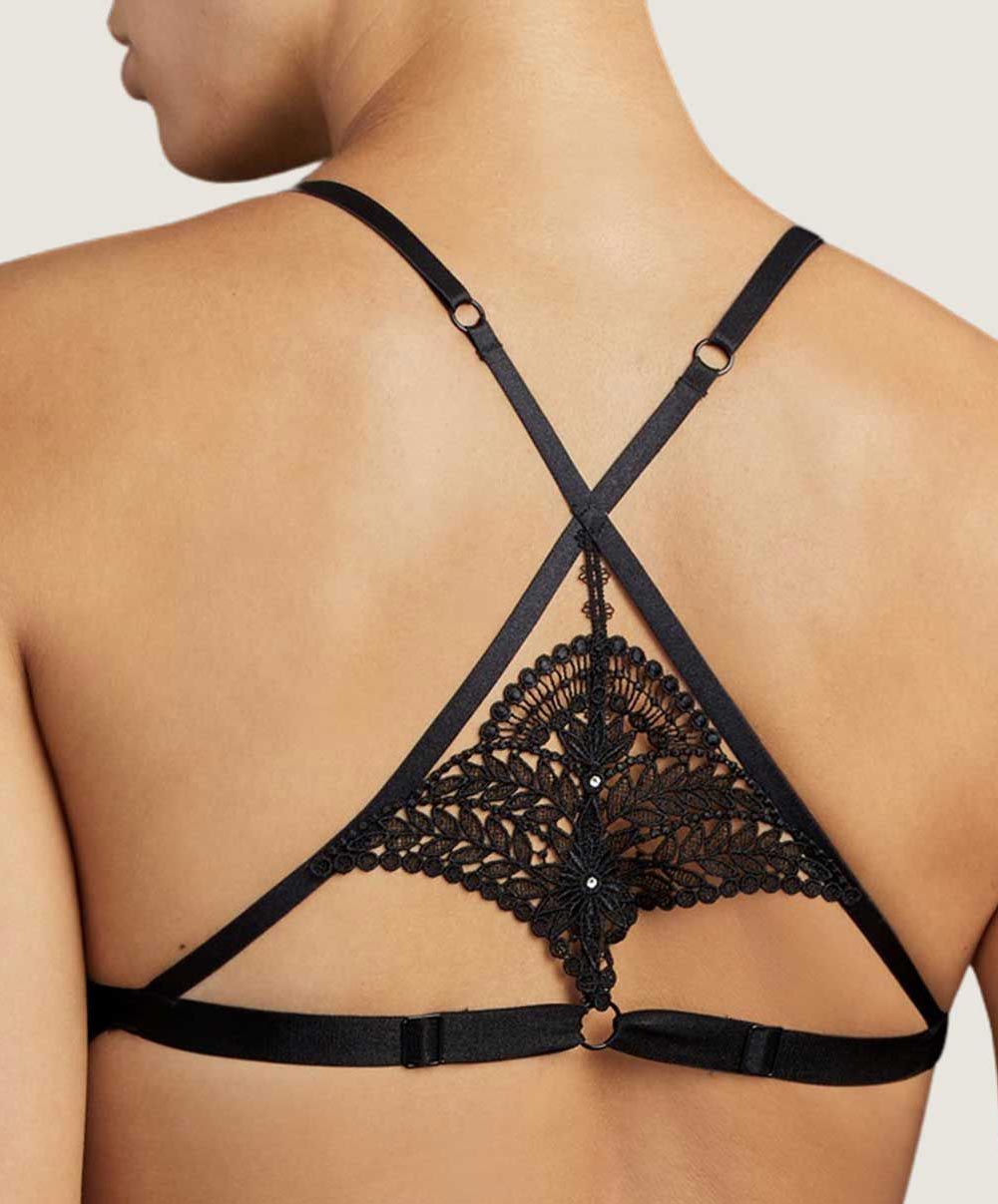 Soutien-gorge triangle sexy Sweet Addiction Boîtes a Désir Aubade P010T-NOIR