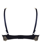 Soutien-gorge triangle sexy en soie Lise Charmel Splendeur Soie marine ACC7480-SM 100