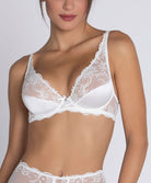Soutien-gorge triangle sexy en soie Lise Charmel Splendeur soie écru nacre ACC7480-EN