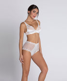 Soutien-gorge triangle sexy en soie Lise Charmel Splendeur soie écru nacre ACC7480-EN