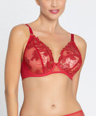 Soutien-gorge triangle sexy "Glam" Lise Charmel Glamour Couture rouge ACH7807-GD