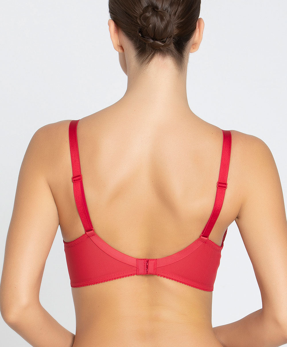 Soutien-gorge triangle sexy "Glam" Lise Charmel Glamour Couture rouge ACH7807-GD