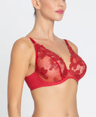 Soutien-gorge triangle sexy "Glam" Lise Charmel Glamour Couture rouge ACH7807-GD