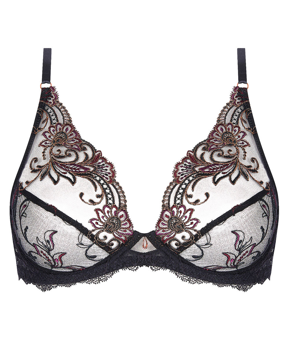 Soutien-gorge triangle sexy glamour Charme Secret noir Lise Charmel ACJ7433-CN 10