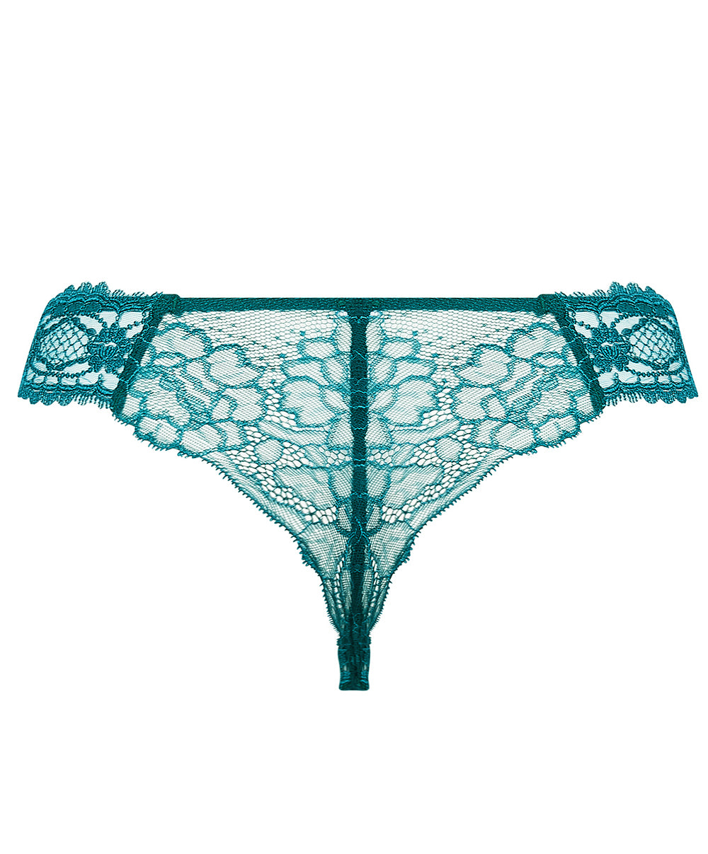 String Lise Charmel Sublime en Dentelle vert princesse ACH0013-VP
