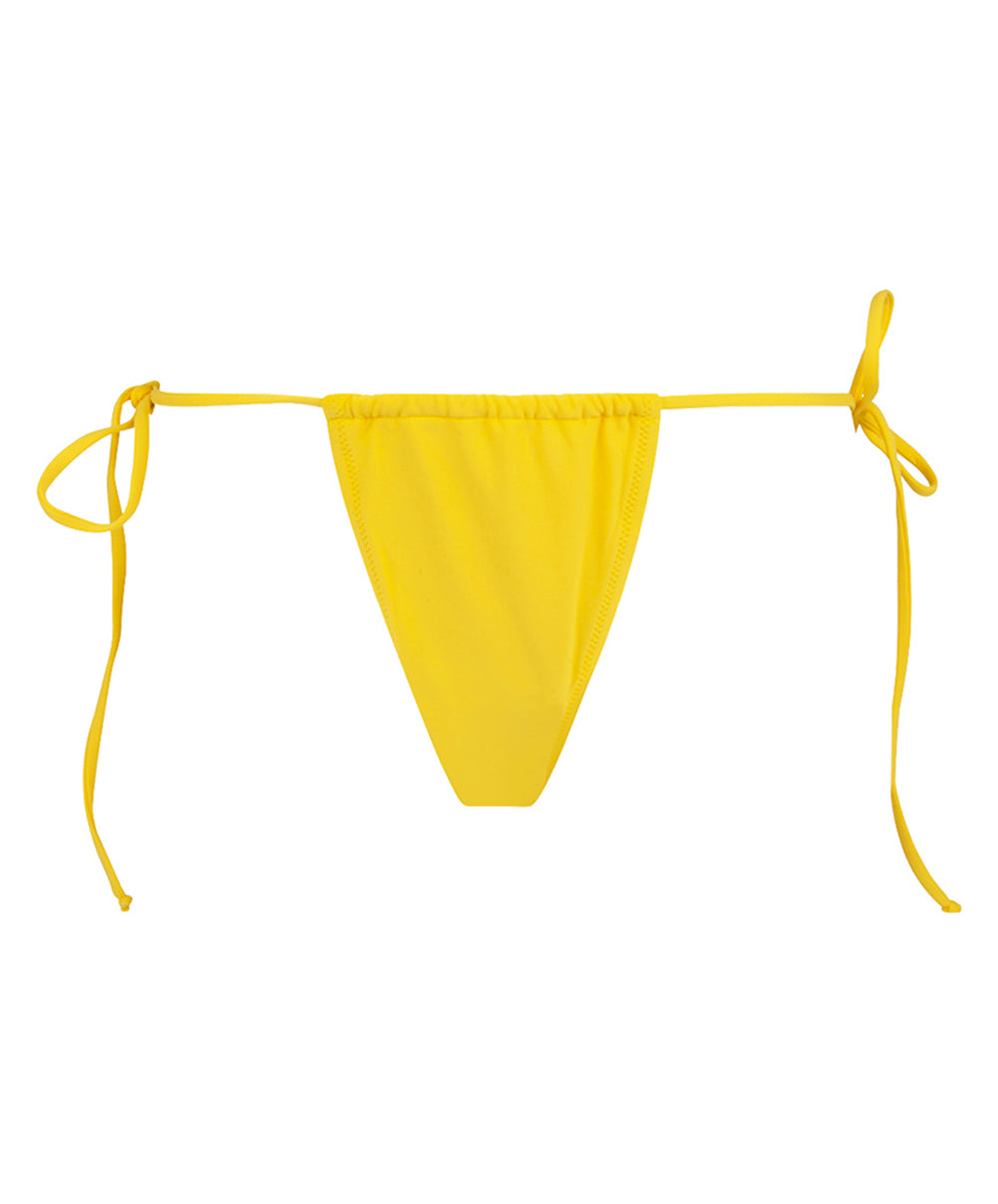 String de bain à laçets La Chiquissima jaune Antigel Bain EBB0914-MS 10