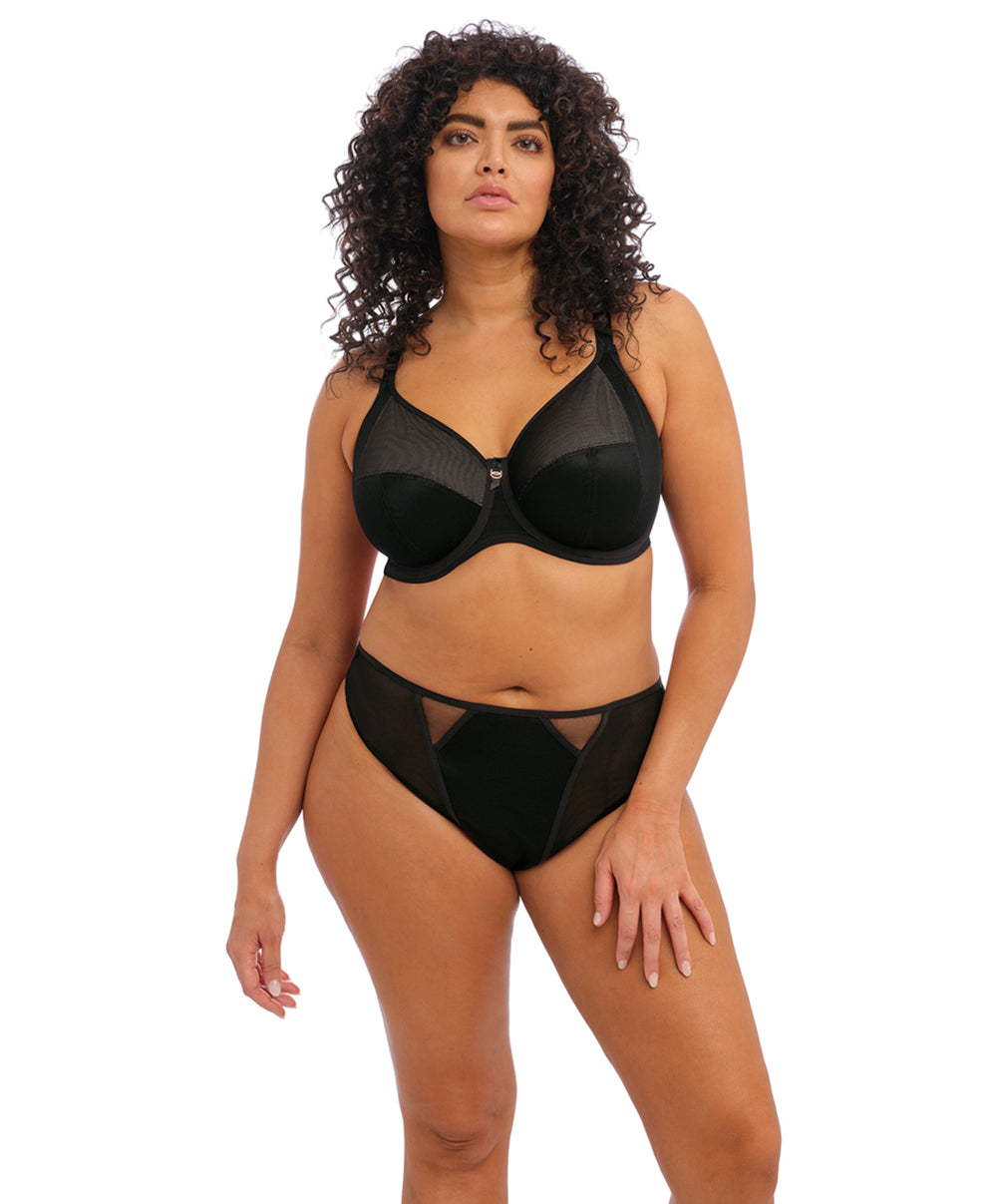 String grande taille Elomi Kintai noir EL301270-BLK