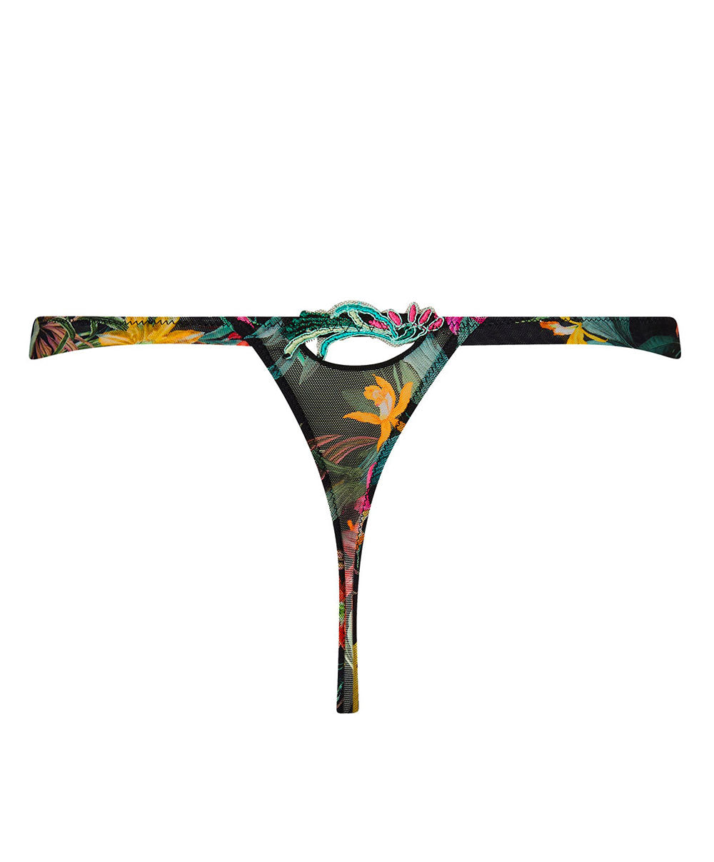 String sexy Lise Charmel Fleurs Étoiles éclat étoile (noir et multicolore) ACH0596-EE