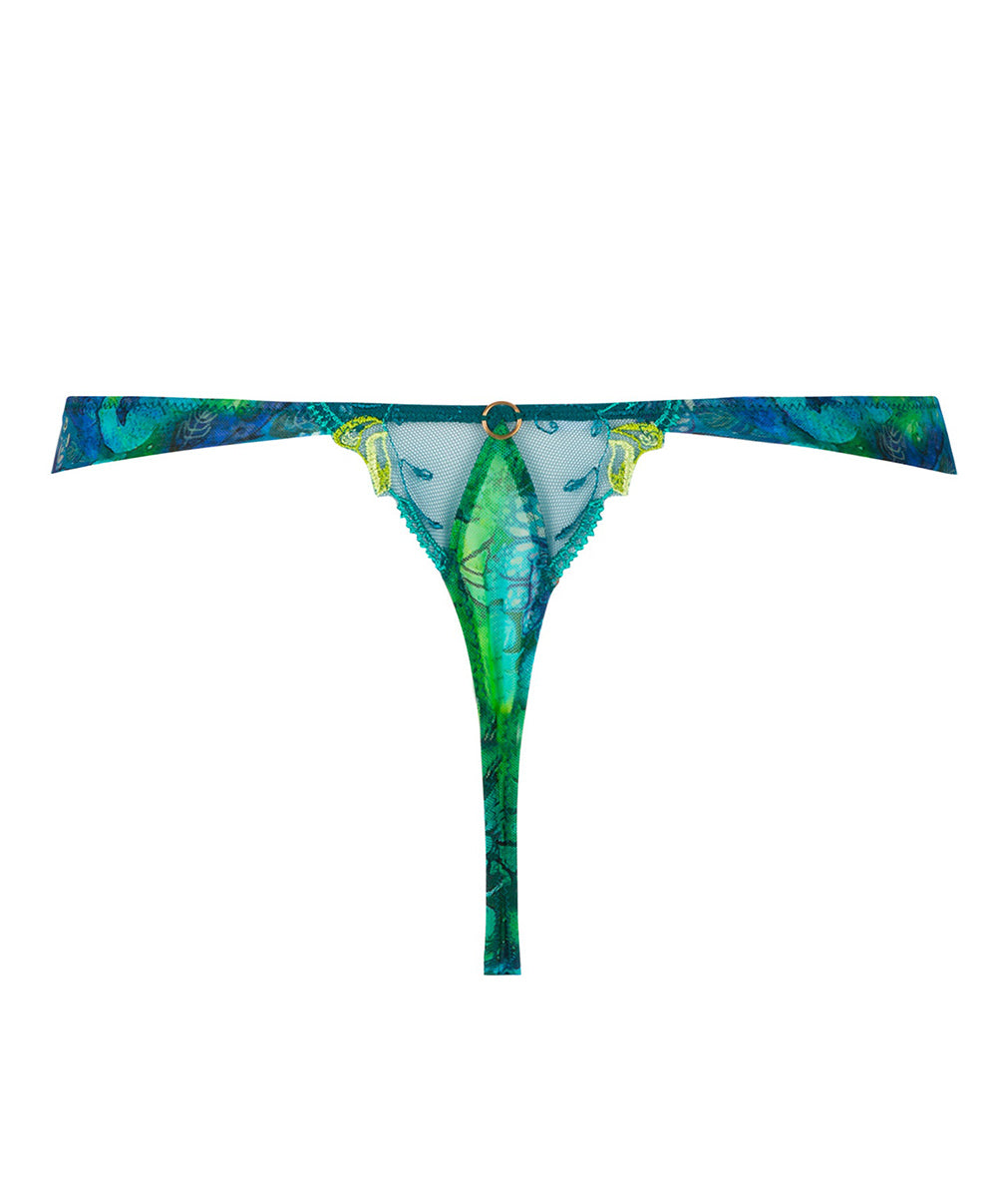 String sexy Lise Charmel Grâce Aquatique floral aqua ACH0593-FA
