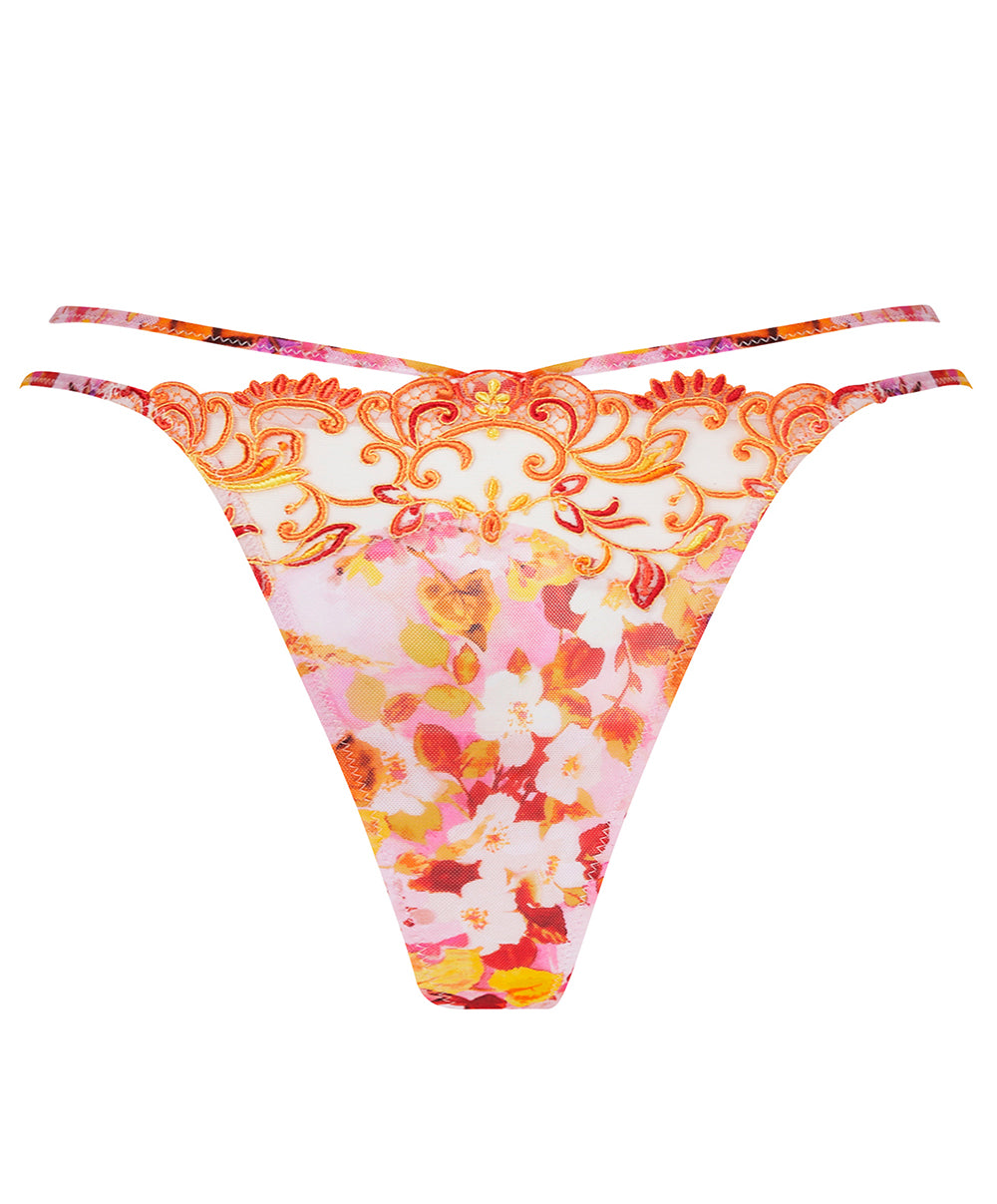 String sexy Lise Charmel Jardins de Lumière bouquet multicolore ACH0549-BL