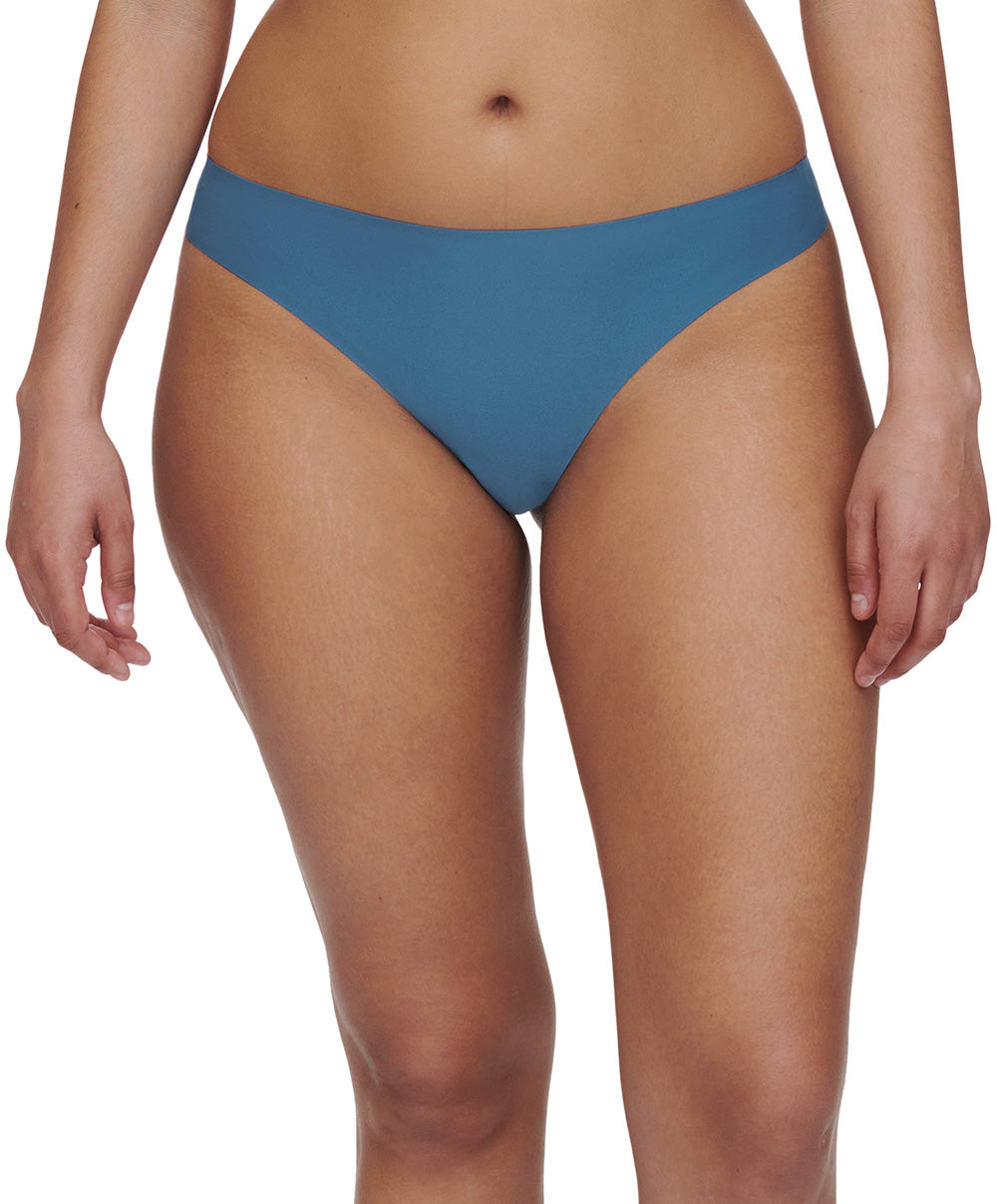 String taille basse denim Chantelle Soft Stretch bleu jeans C26490-00C