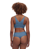 String taille haute bleu denim Chantelle Soft Stretch Stripes bleu jeans C20D90-00C