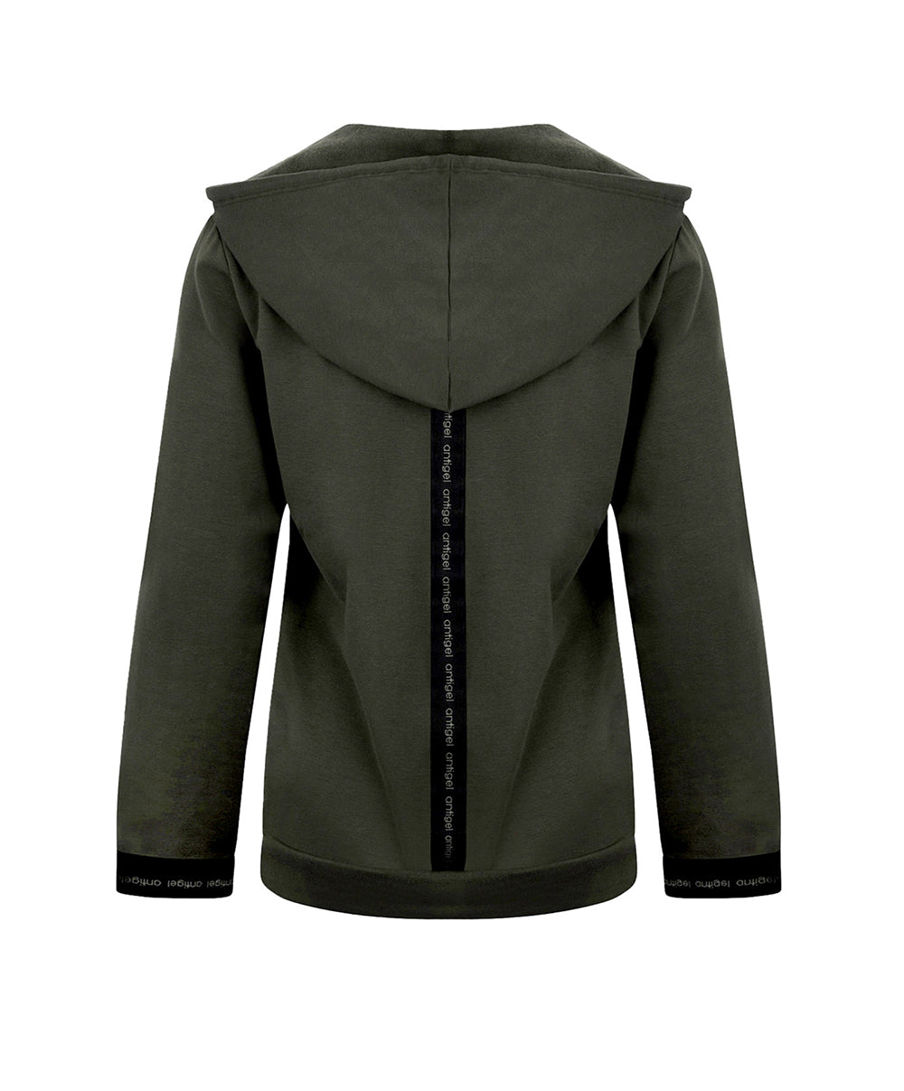 Sweat à capuche Antigel de Lise Charmel Tressage Graphic éclat aventure kaki ELC5337-EA