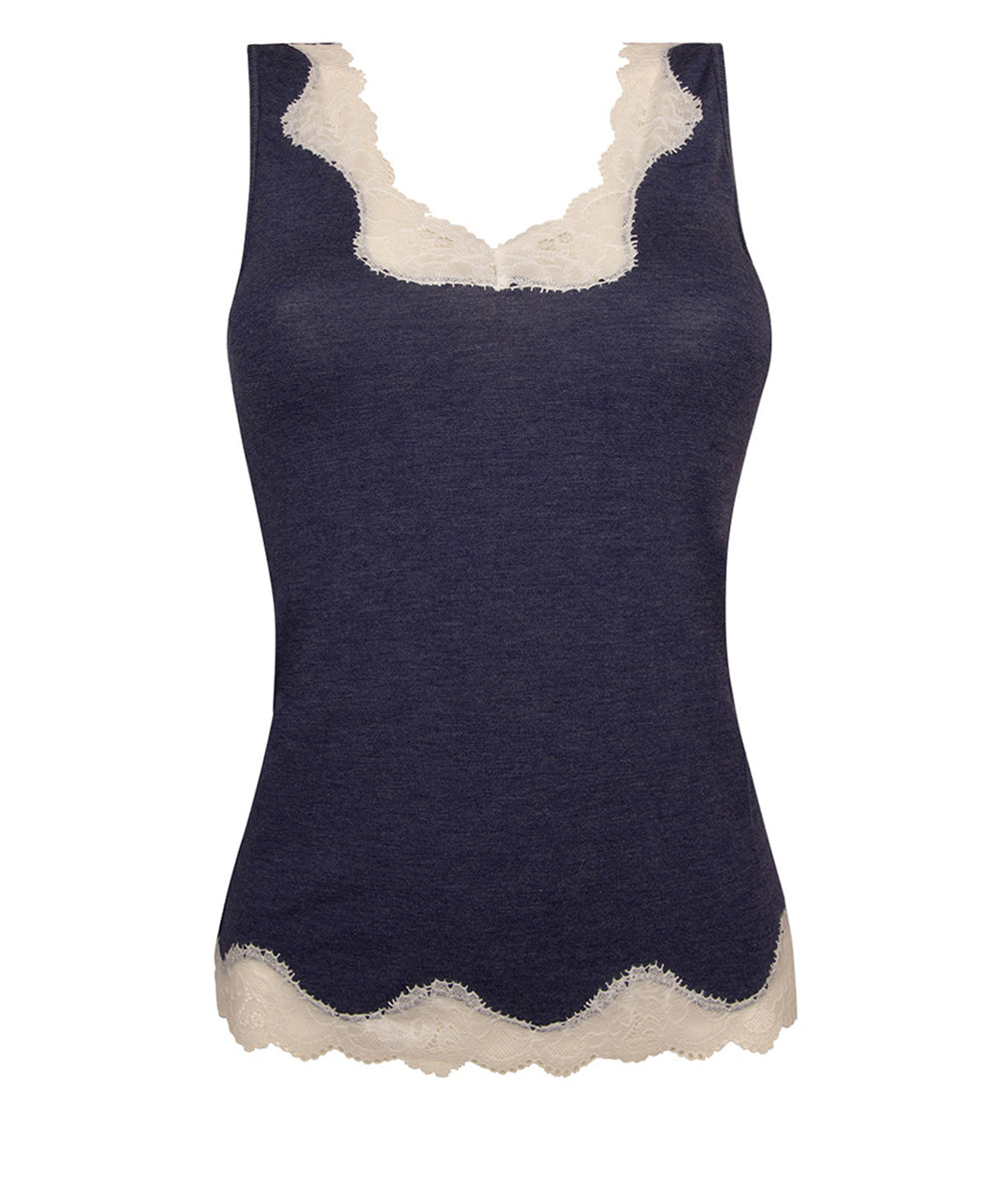 T-shirt sans manches Antigel de Lise Charmel Simply Perfect bleu chiné ENA4006-BN