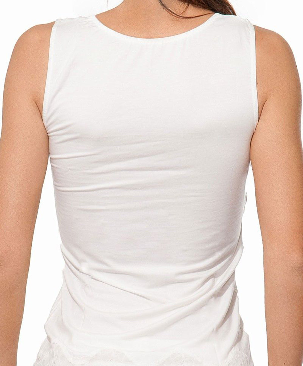 T-shirt sans manches Antigel de Lise Charmel Simply Perfect nacre ENA4006-NA