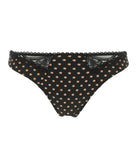 Tanga Antinéa de Lise Charmel Pois Glamour noir camel CCC0036-NC face