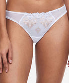 Tanga Chantelle Champs Elysées blanc marron C26090-0QS