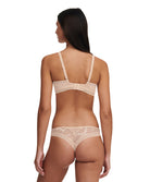 Tanga Chantelle True Lace milk beige doré C11M90-01N