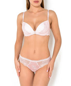 Tanga Lise Charmel Fleur citadine rose poudre ACG0021-PC