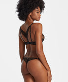 Tanga Night Bird black queen Aubade RD26-BQUE