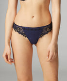 Tanga Simone Pérèle Wish bleu nuit 12B710-541