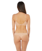 Tanga coton Wacoal Lisse frappe nude WE145007-FRP