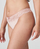 Tanga dentelle PrimaDonna Madison rose poudré 0662125-PWD