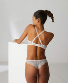 Tanga en dentelle Simone Pérèle Karma naturel 12V710-030