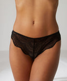 Tanga en dentelle Simone Pérèle Karma noir 12V710-015