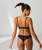 Tanga en dentelle Simone Pérèle Karma noir 12V710-015