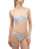 Tanga en soie Lise Charmel Splendeur soie bleu azur ACC0080-SZ