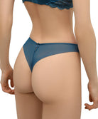 Tanga en soie Lise Charmel Splendeur Soie cyan ACC0080-SC