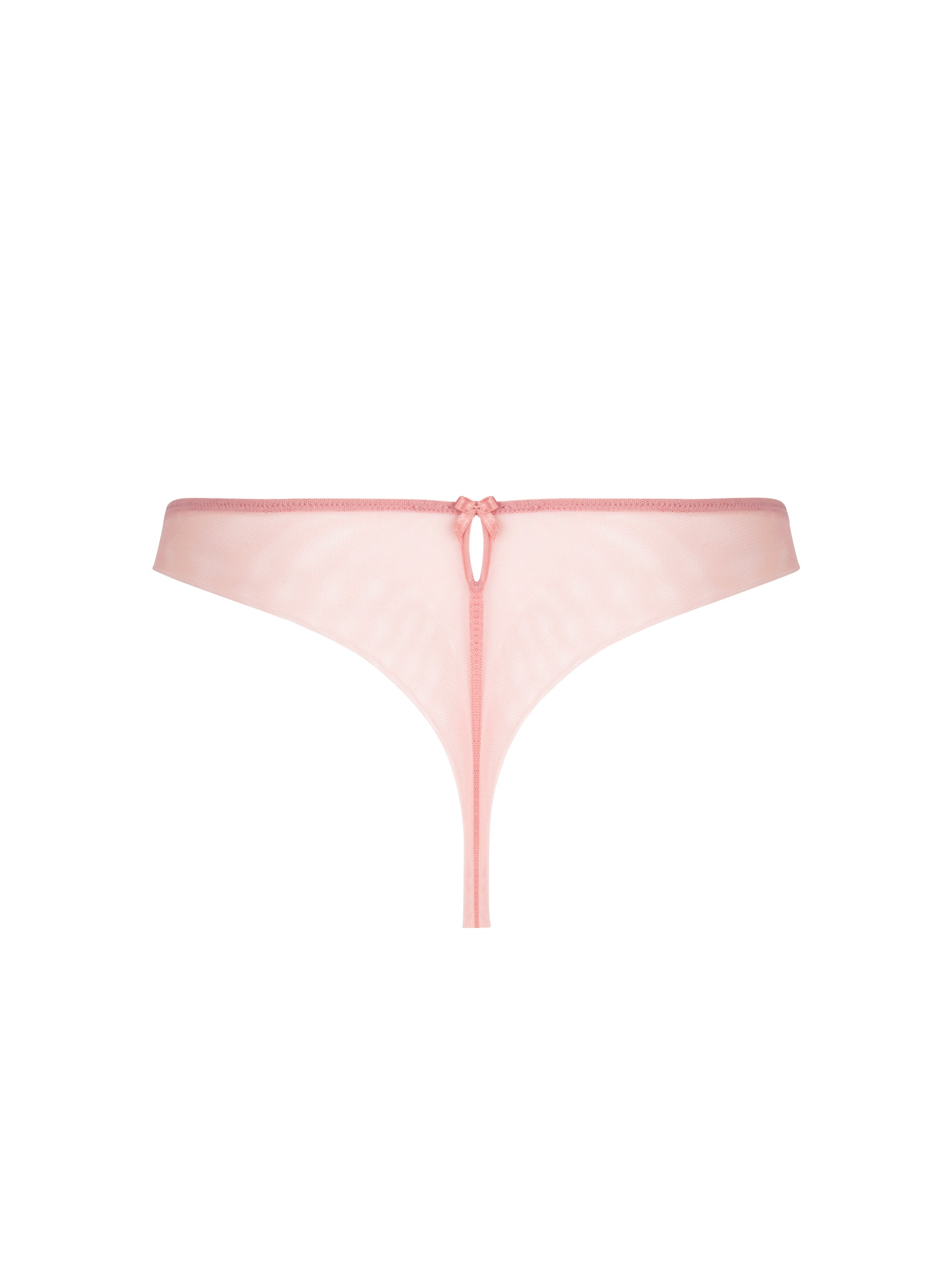 Tanga en soie Lise Charmel Splendeur soie rose vintage ACC0080-SU
