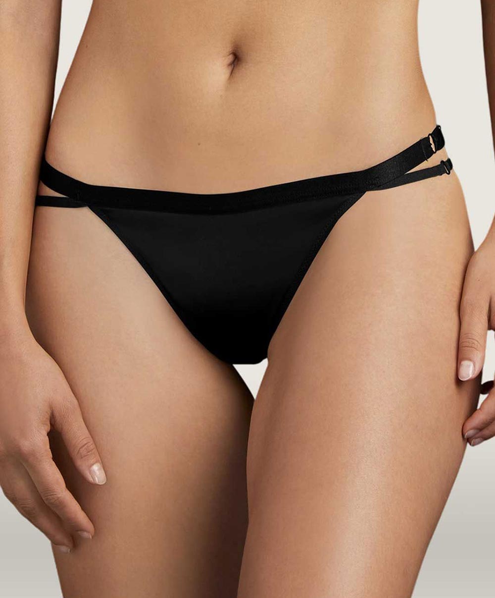 Tanga érotique Sweet Addiction Boîtes a Désir Aubade P026T-NOIR