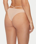 Tanga sexy Chantelle Spice clay nude noir C22BG0-0JK