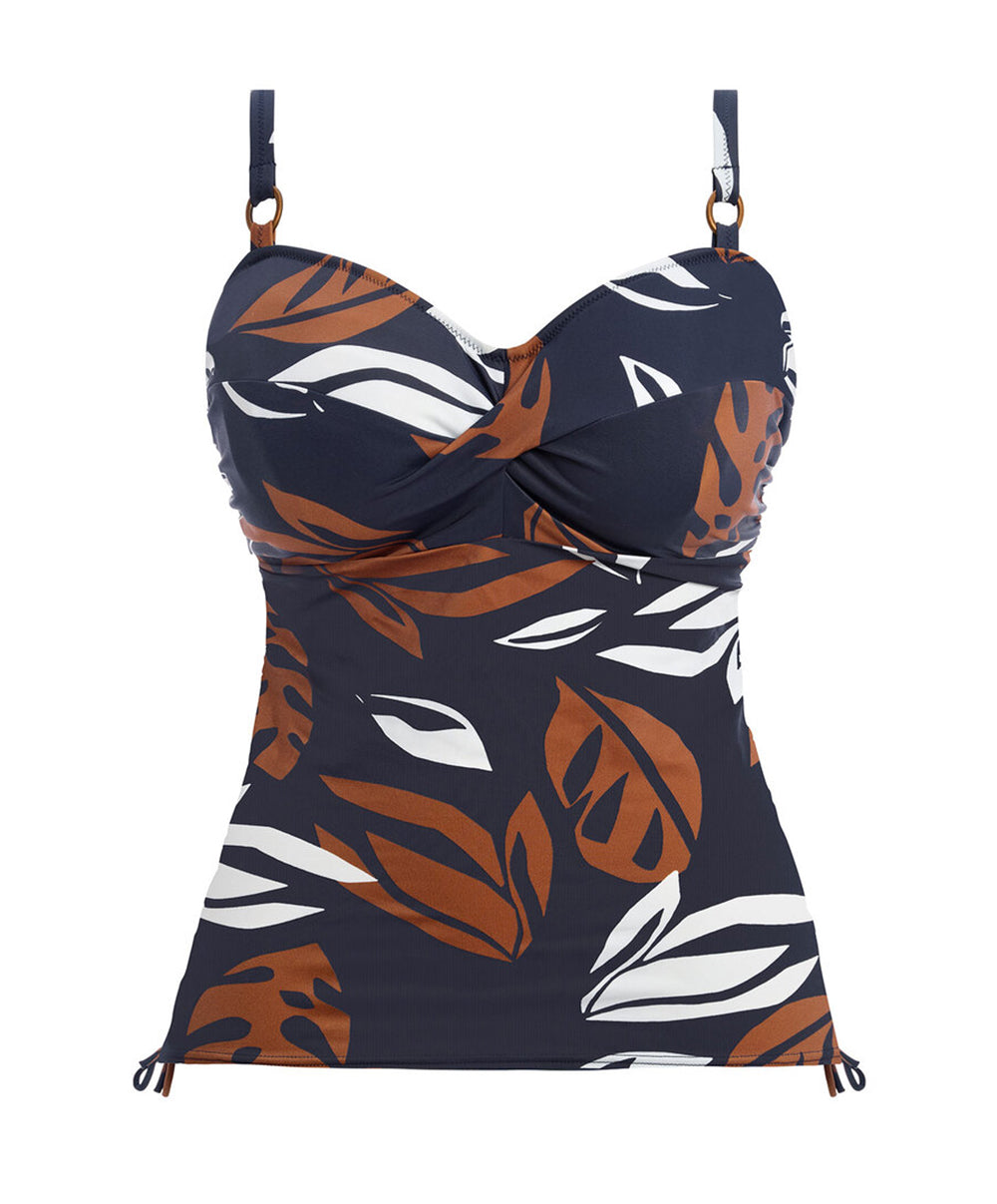 Tankini maillot de bain grande taille twist Fantasie swim Lake Orta french navy FS503354-FRY